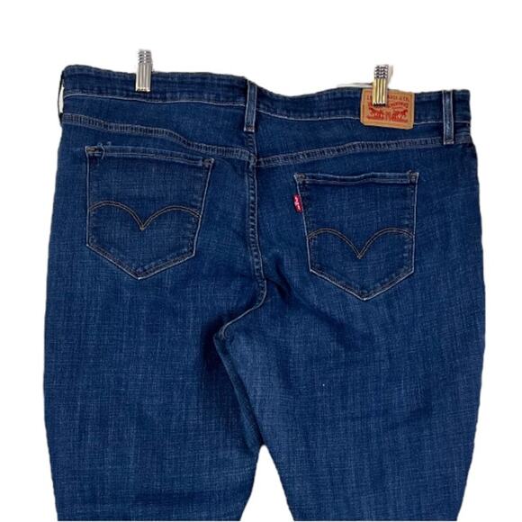 Levi’s Women's Jeans 711 Skinny Ankle Raw Released Hem Mid Rise Plus Size 20W - Picture 4 of 9